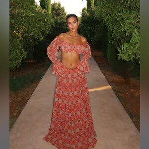 Bananhot Elma shirt and skirt in paradise passion